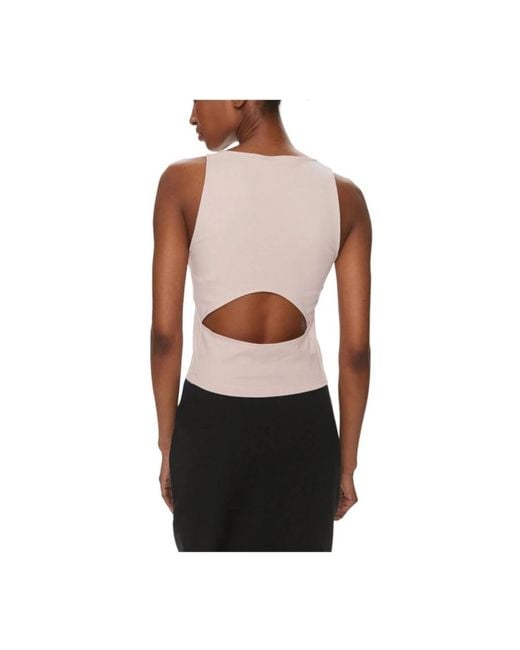 Calvin Klein Black Sleeveless Tops