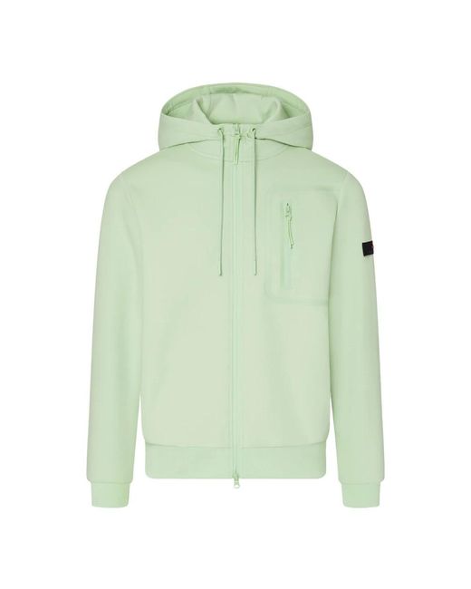 Peuterey Green Zip-Throughs for men