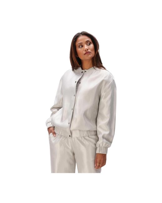 Aimée the Label Jassen ,Polyester Joy Bomber Jacket in het Brown