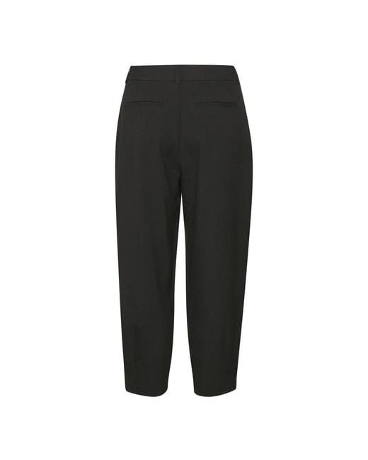 Kaffe Black Tapered Trousers