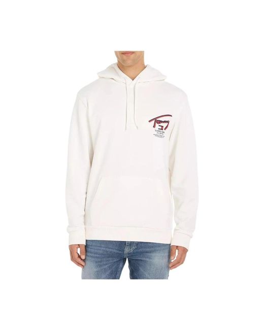 Tommy Hilfiger 3d street hoodie in White für Herren