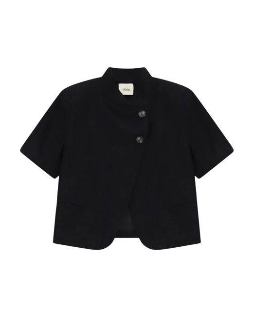 Dixie Asymmetrische Jas in het Black