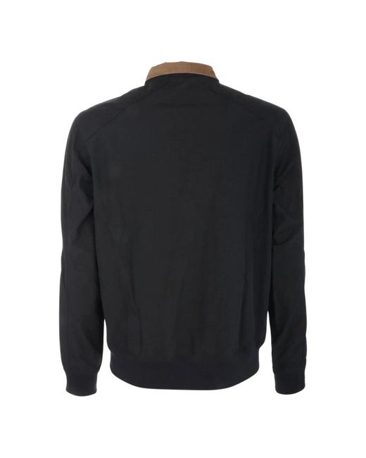 Barbour Black Bomber Jackets for men