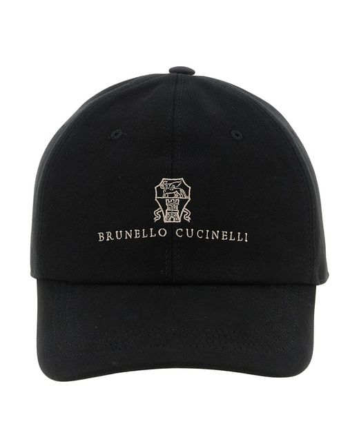 Brunello Cucinelli Black Hats & Caps for men