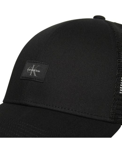 Calvin Klein Monologo Woven Patch Trucker in Black für Herren