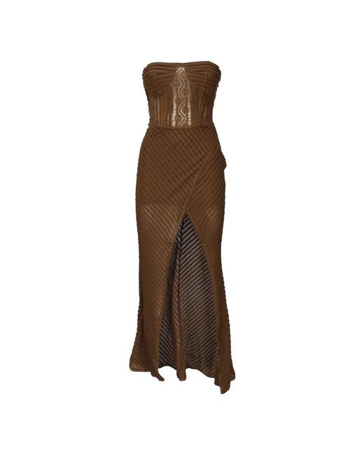 Charo Ruiz Brown Party Dresses