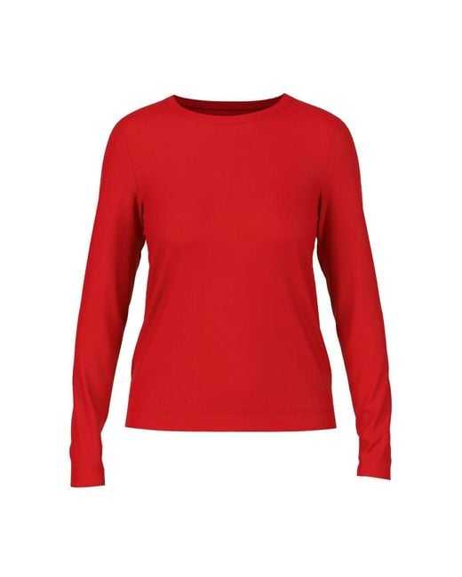 Marc Cain Long Sleeve Tops in het Red