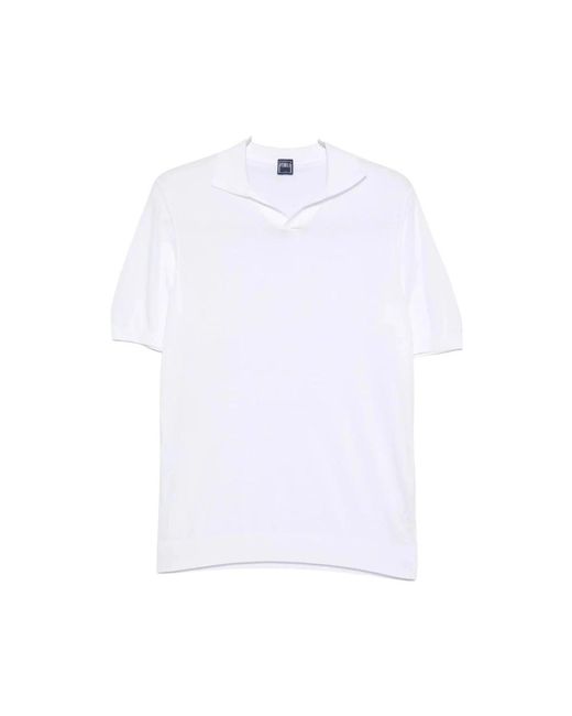 Fedeli White Polo Shirts for men