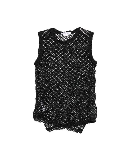 Comme des Garçons Black Sleeveless Tops