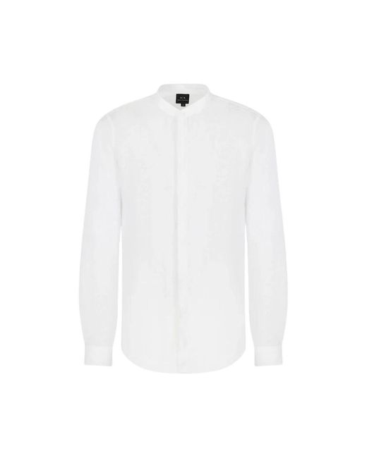Armani Exchange White Casual Shirts for men