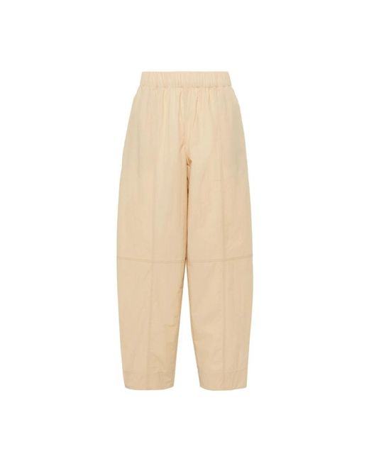 Ganni Natural Wide Trousers