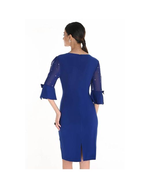 FRANK LYMAN Blue Short Dresses