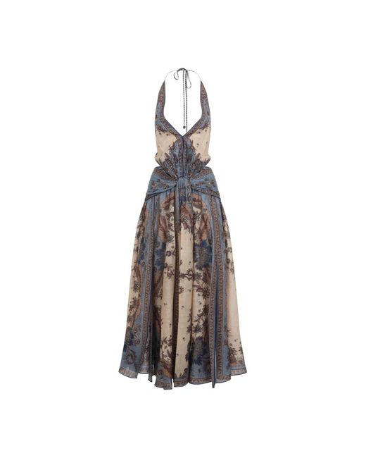 Maxi Dresses Zimmermann de color Blue