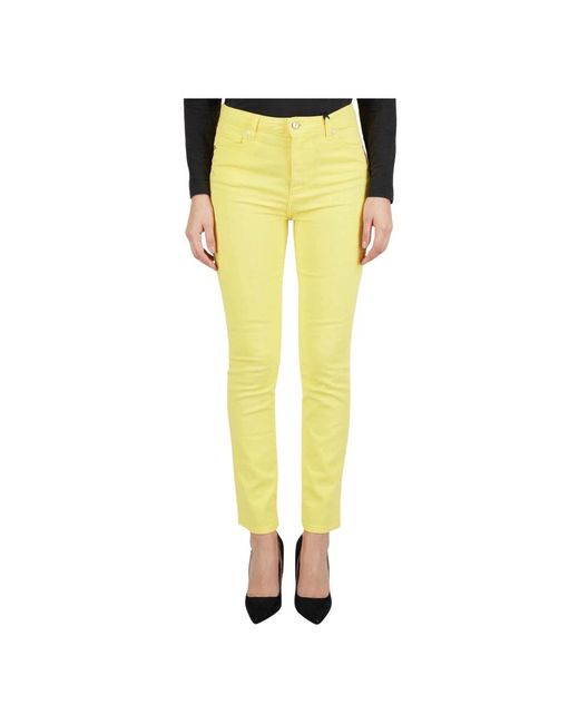 Kiton Jeans Regular Solid 100% Handmade in het Yellow