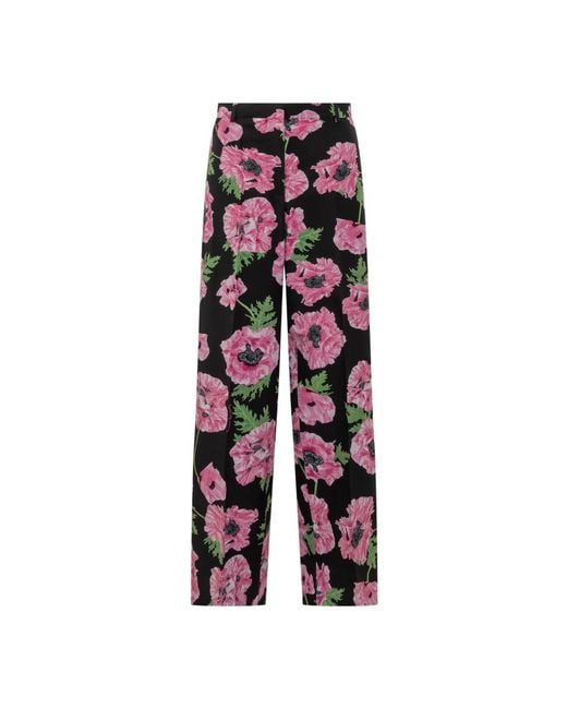 Stella McCartney Red Straight Trousers