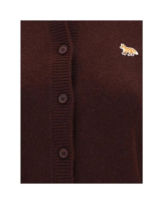 Maison Kitsuné Brown Cardigans