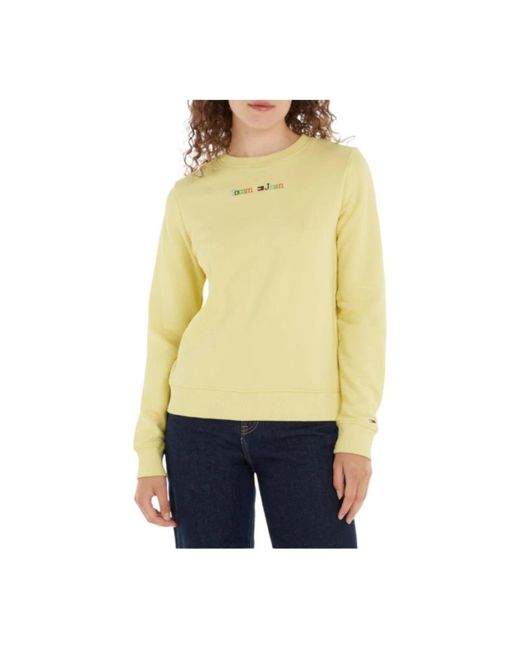 Tommy Hilfiger Yellow Sweatshirts