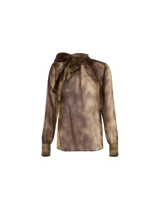 Elisabetta Franchi Brown Blouses
