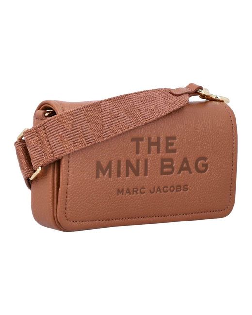 Marc Jacobs Brown Leder umhängetasche mit magnetverschluss