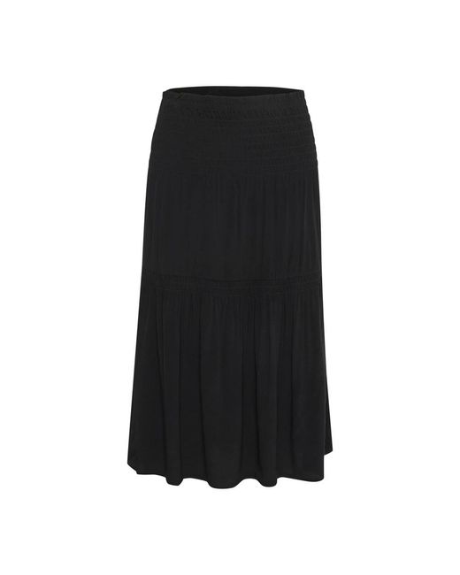 Soaked In Luxury Black Midi Skirts