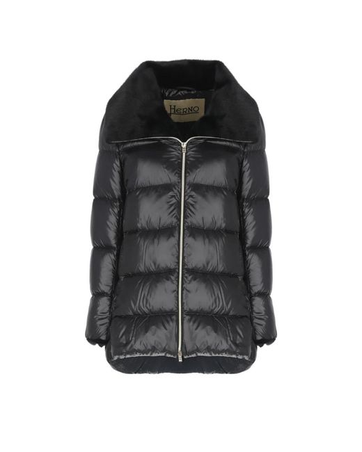Herno Black Down Jackets