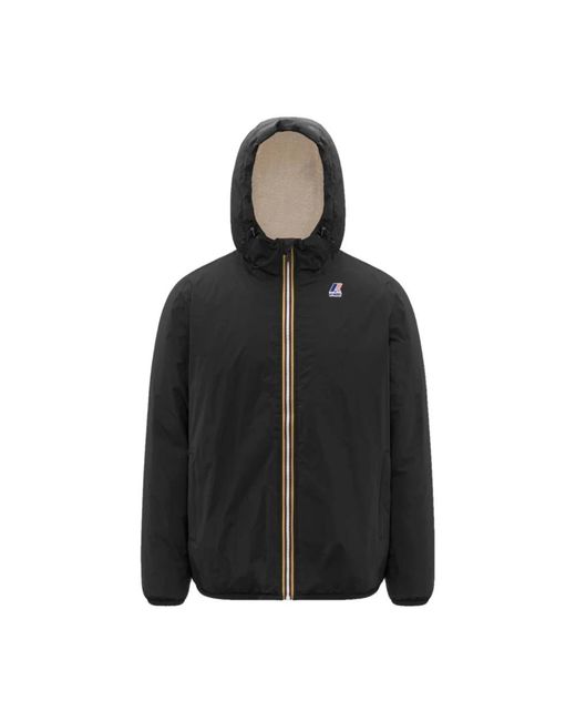 K-Way Black Light Jackets for men