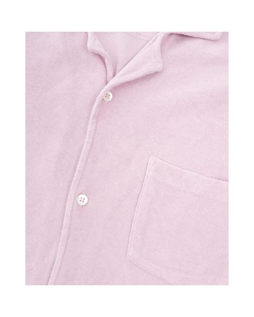 Hartford Pink Short Sleeve Shirts for men