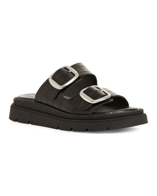Tamaris Black Sliders