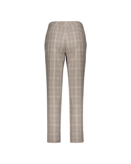 Lorena Antoniazzi Gray Slim-Fit Trousers