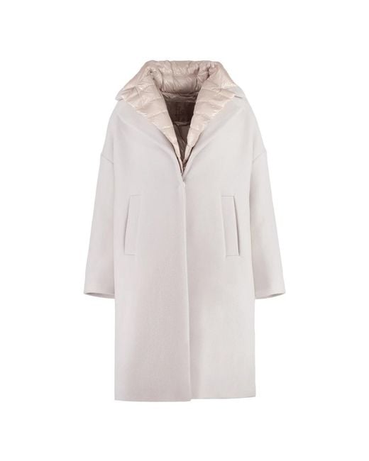 Down Coats di Herno in White