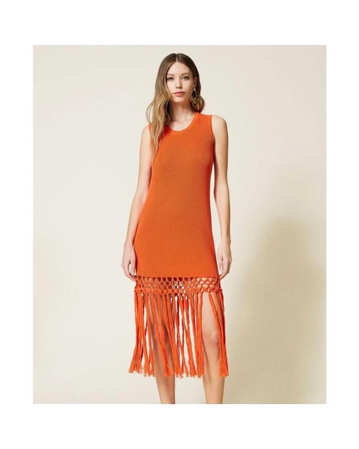 Twinset Red Midi Dresses