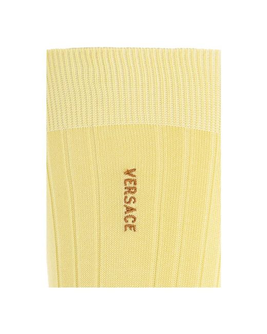 Socks Versace en coloris Yellow