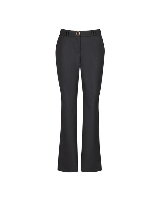 Balmain Tailored Wollen Broek in het Black