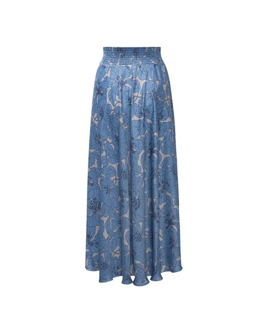 Maxi Skirts Karmamia de color Blue