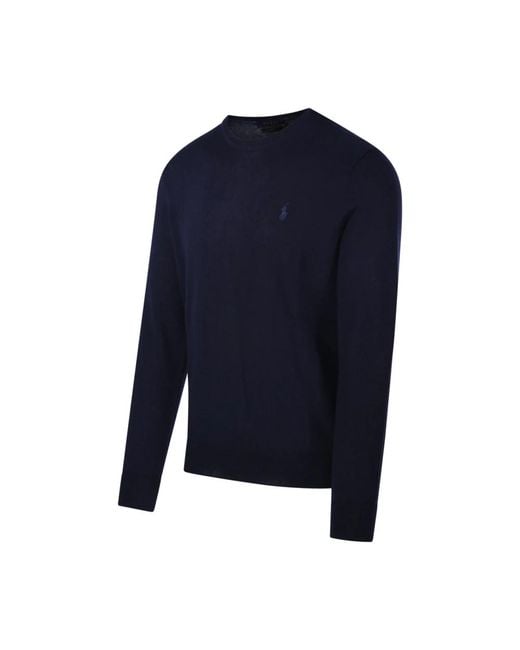 Ralph Lauren Blue Round-Neck Knitwear for men