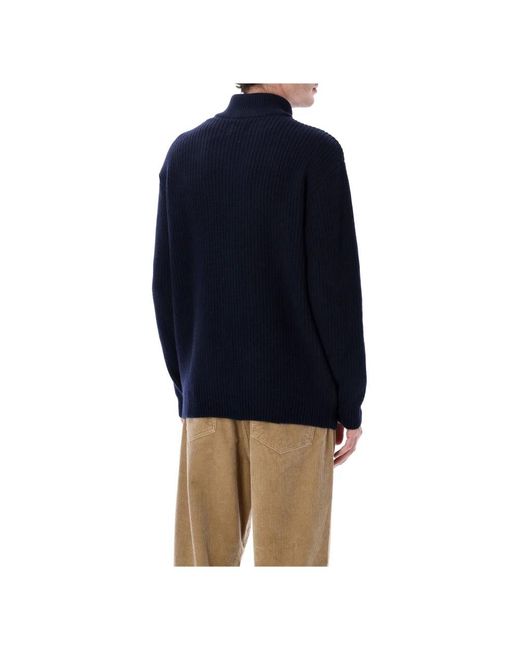 COLORFUL STANDARD Blue Turtlenecks for men