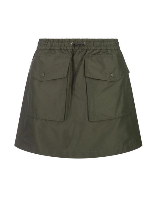 Moncler Green Short Skirts