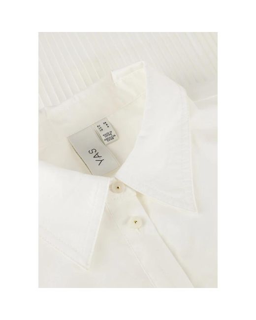 Y.A.S Overhemden ,Wit ,Elegante Witte Blouse in het Gray