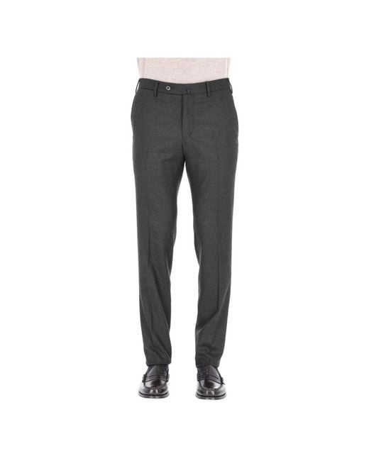 PT Torino Gray Suit Trousers for men