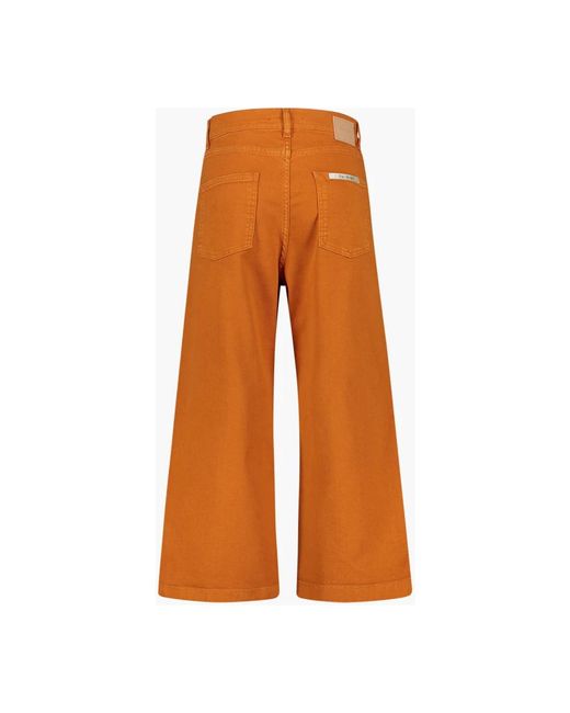 Re-hash Orange Wide Trousers