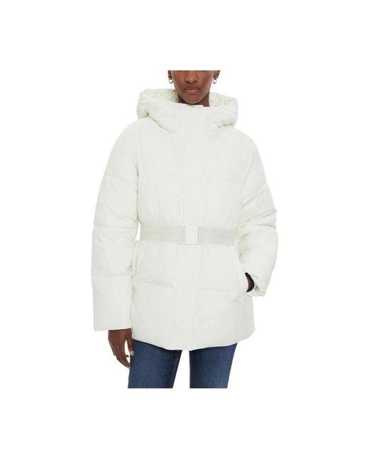 Calvin Klein White Winter Jackets