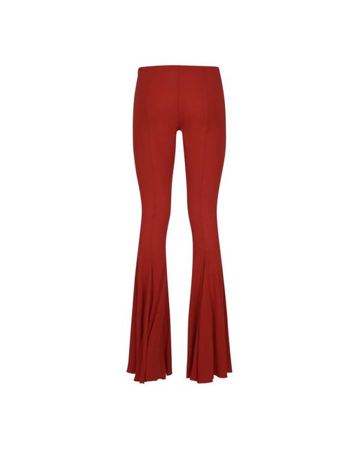 Blumarine Red Wide Trousers