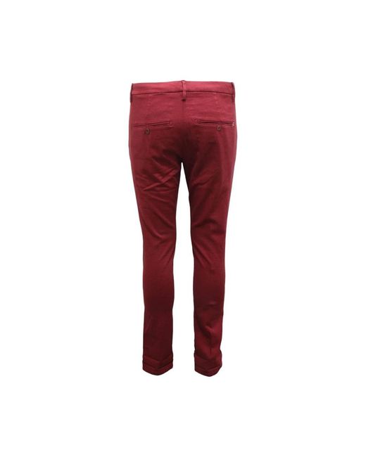Dondup Bordeaux Broek in het Red voor heren