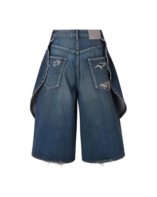 Balenciaga Blue Denim Shorts
