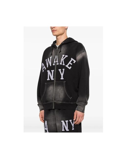 AWAKE NY Black Zip-Throughs for men