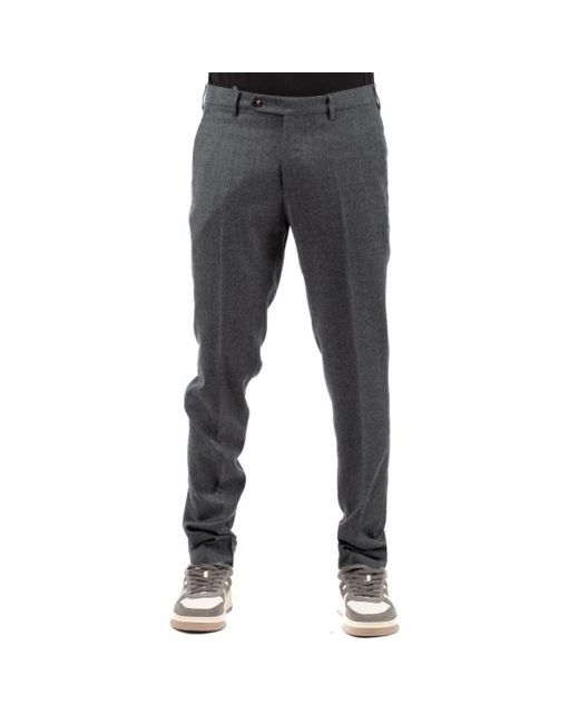BERWICK 1707 Blue Suit Trousers for men