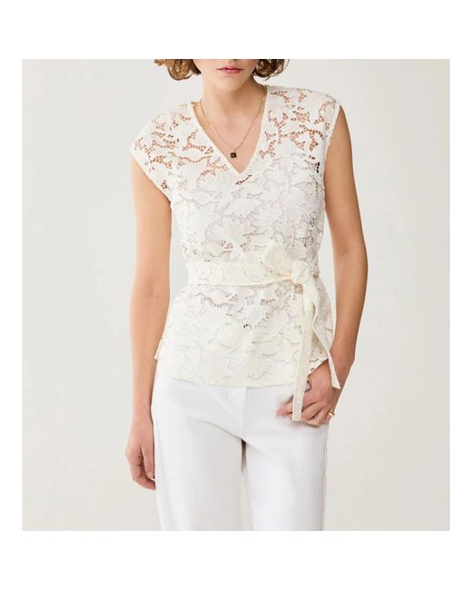 Pennyblack White Sleeveless Tops