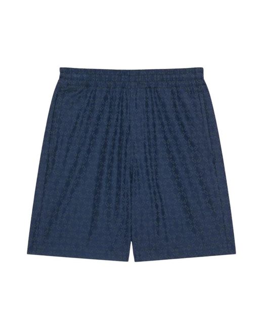 Givenchy Logo Print Swim Trunks in Blue für Herren