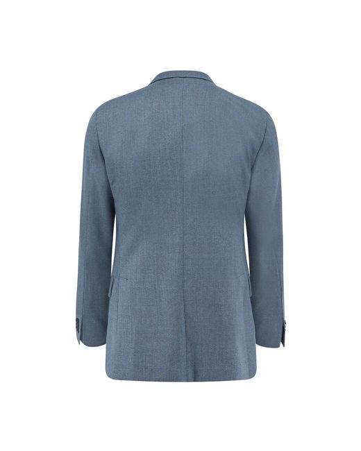 Boglioli Blue Double Breasted Suits for men