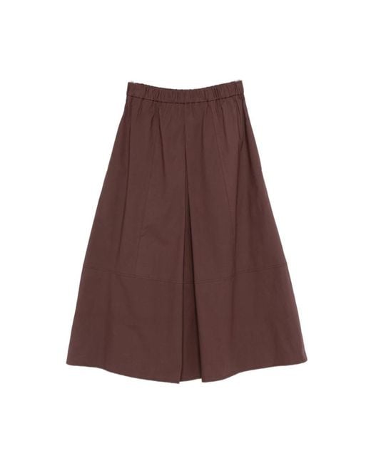 Antonelli Brown Midi Skirts